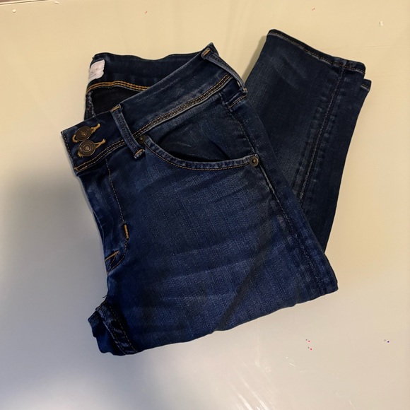 Hudson Jeans Collin Mid-Rise Skinny Supermodel Dark Wash Jean Obscurity Size 24 - Picture 11 of 16